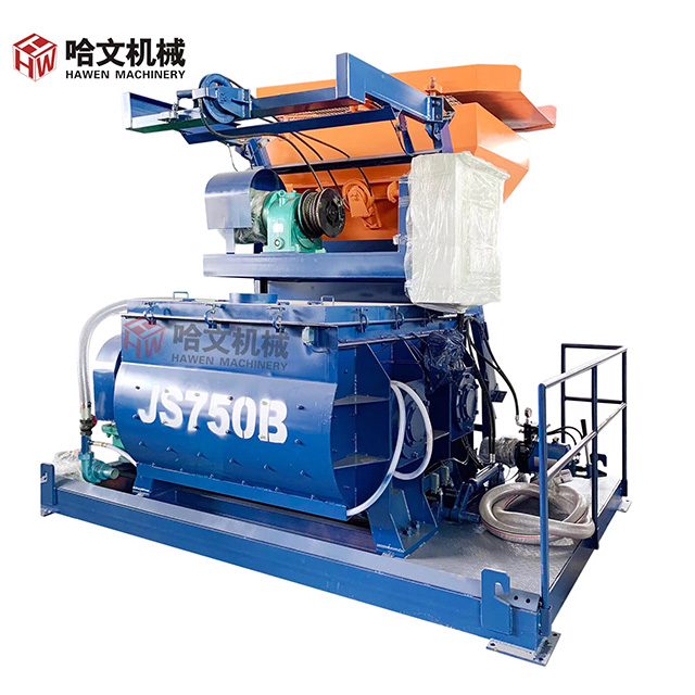 Twin-shaft Concrete Mixer